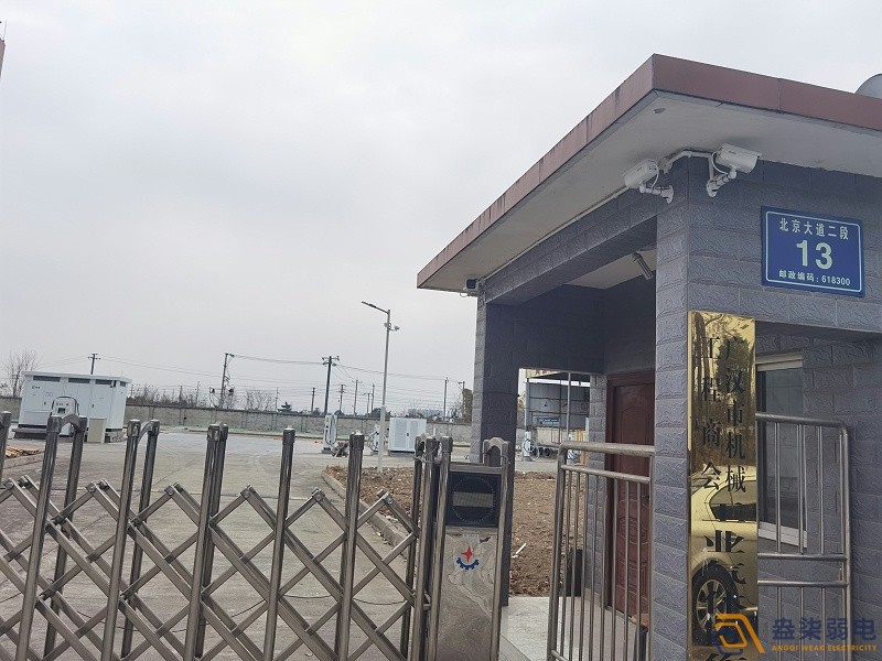 07弱電為四川廣漢服務(wù)站監(jiān)控燈桿一體項目